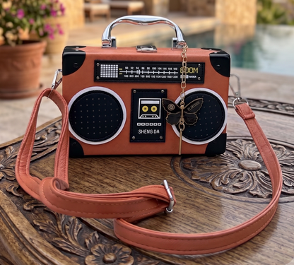 Slingss Luxury Range Exclusive Radio Style Partywear Handbag For Ladies With Long Belt