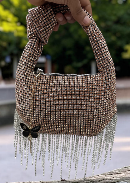 Slingss Luxury Range Exclusive Diamond Studded Partywear Handbag For Ladies