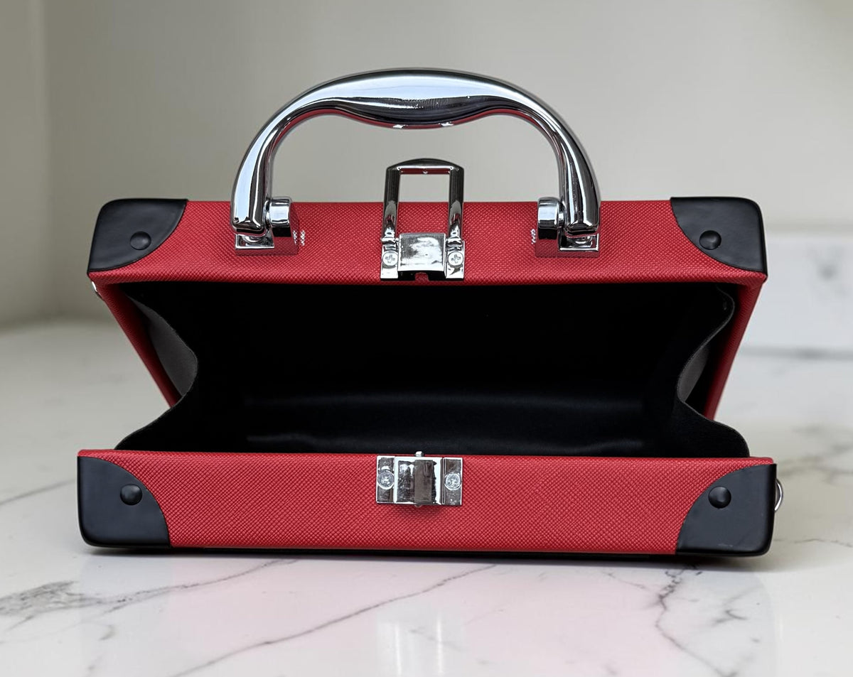 Slingss Luxury Range Exclusive Radio Style Partywear Handbag For Ladies With Long Belt