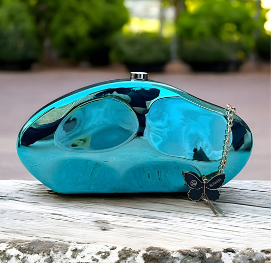 Slingss Premium Acrylic Partywear Clutch For Ladies With Long Chain