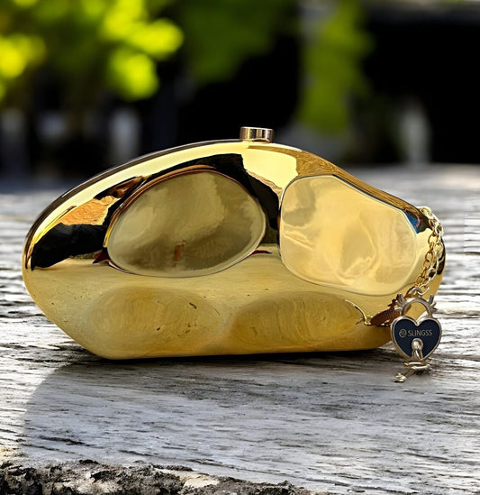 Slingss Premium Acrylic Partywear Clutch For Ladies With Long Chain