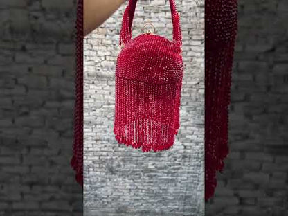 Slingss Exclusive Luxury Range Ball Shaped Crystal Partywear Handbag For Ladies With Handle